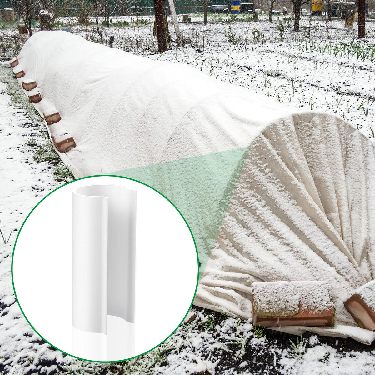 Jetec clips attach netting and shade cloth to greenhouse frames