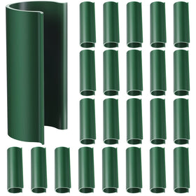 Jetec PVC pipe clips securely hold 1/2 inch tubing for greenhouse setup, durable and easy to reposition.