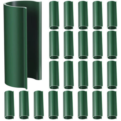 Jetec PVC pipe clips securely hold 1/2 inch tubing for greenhouse setup, durable and easy to reposition.