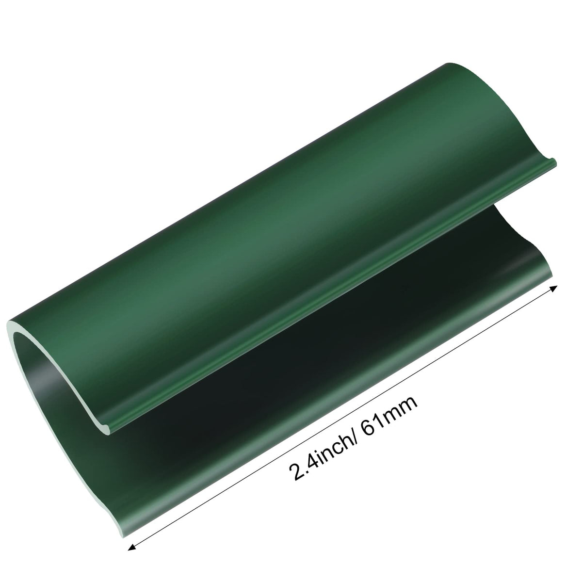Jetec PVC pipe clips with 1/2 inch tubing, ideal for row covers and garden protection.