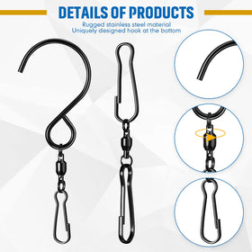 Jetec S-shaped spiral hooks—two styles for versatile hanging options