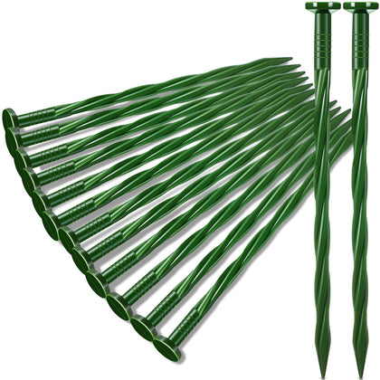 Jetec spiral nylon landscape nail stake for edging keeps lawn borders neat.