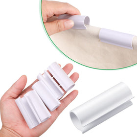 Jetec white PVC clip showing durable fastening and reuse capability