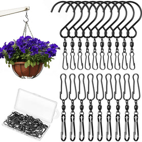 Jetec wind spinner dual swivel hooks with 360-degree rotation for quick setup