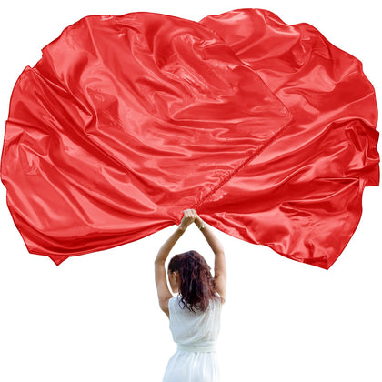 Jetec worship flags for dance, red flag for dramatic stage impact.