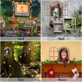 Jetec yard art gnome porch ornament enhances any garden entry.