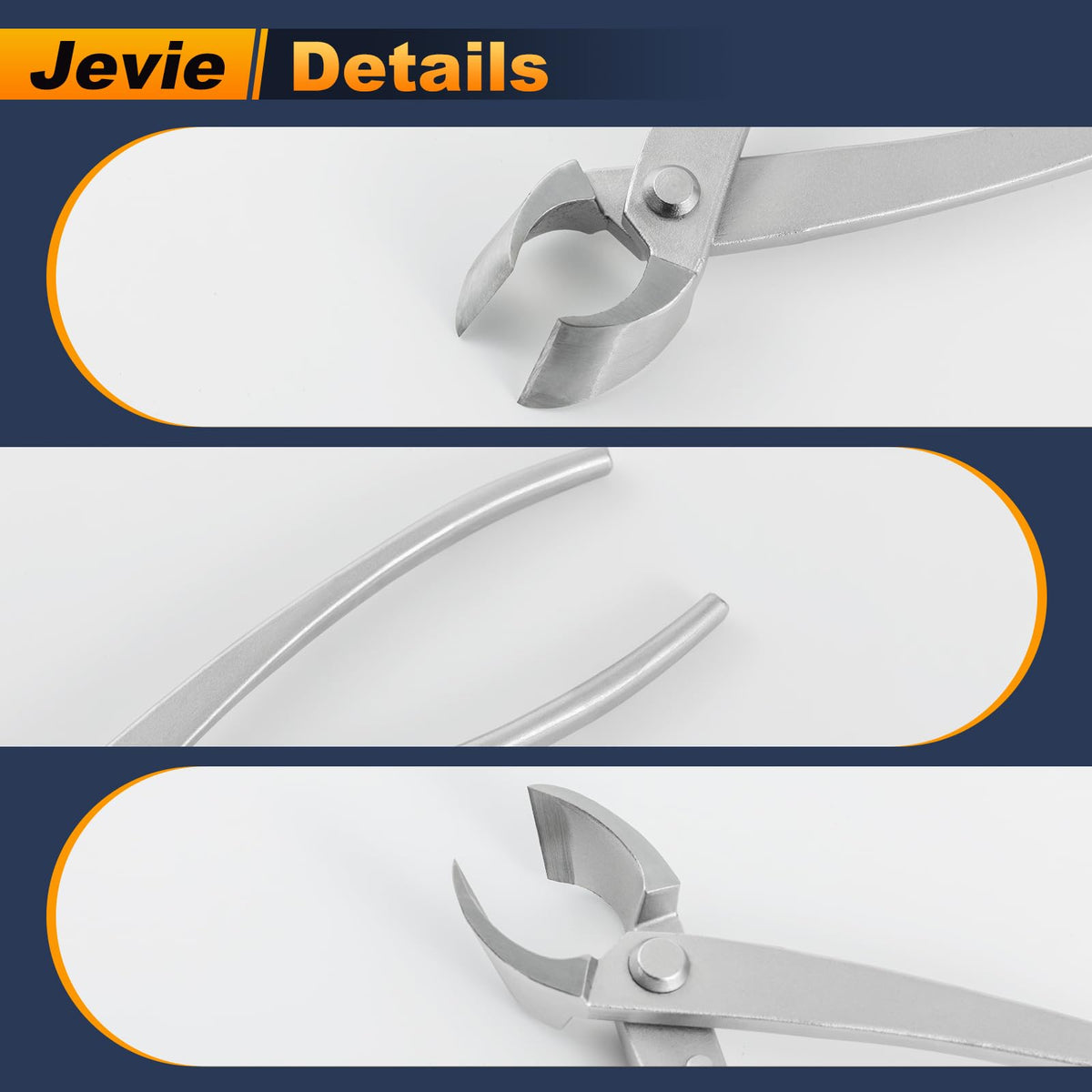 Jevie garden cutting tool showcases compact design for easy one-handed use.
