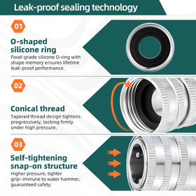 Jewheg three-pack hose connectors for fast and secure attachments.
