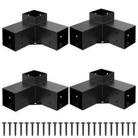 JEXALINE 4x4 post bracket in steel provides solid support for outdoor structures.