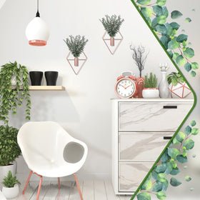 Jexine hanging planter set provides a quick decor upgrade for any space.