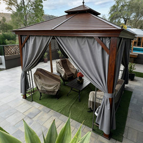 Ideal for gatherings or quiet evenings in your outdoor space.