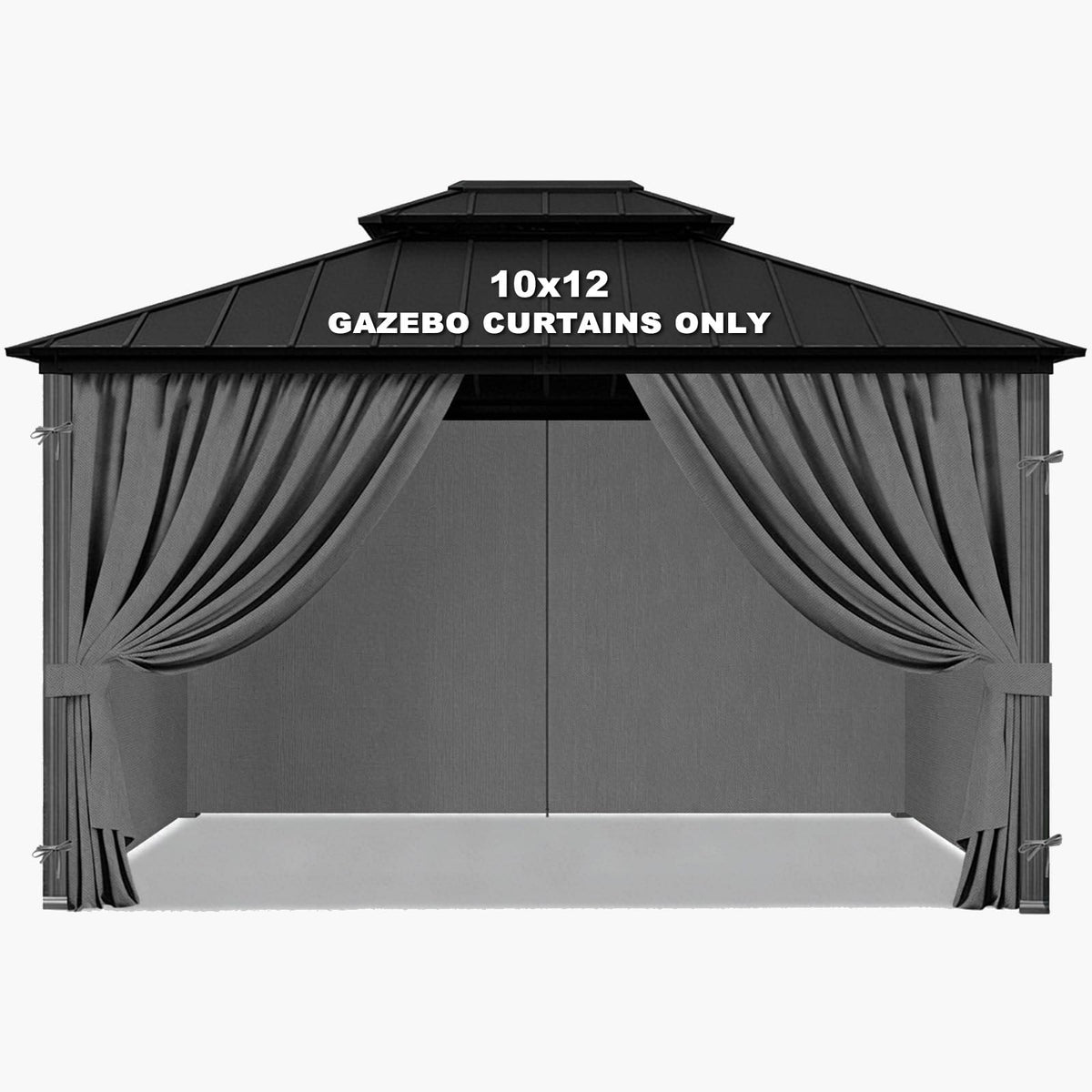 Jexlundo gazebo privacy curtains 10x12 offer stylish shade and privacy.