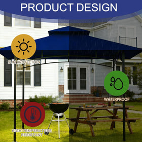 Jexlundo grill roof 5x8 easy-install handles simplify setup