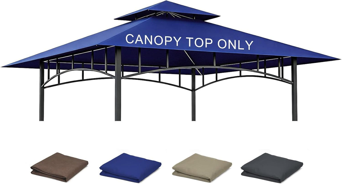 Jexlundo grill roof 5x8 with waterproof coating protects from rain during outdoor cooking