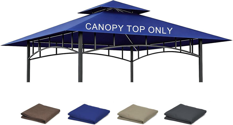 Jexlundo grill roof 5x8 with waterproof coating protects from rain during outdoor cooking