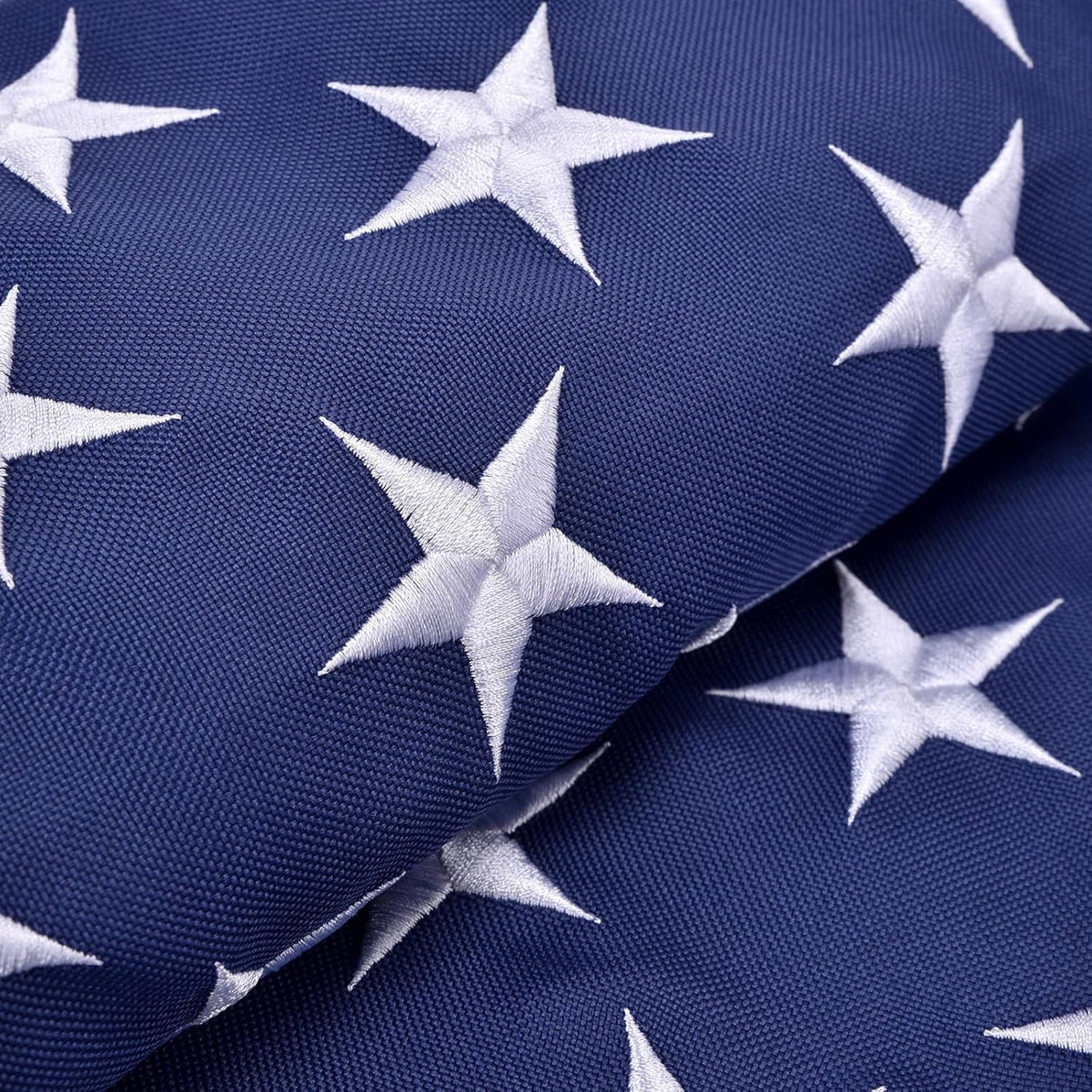 Jexusev flag uses quadruple canvas for extra strength outdoors.