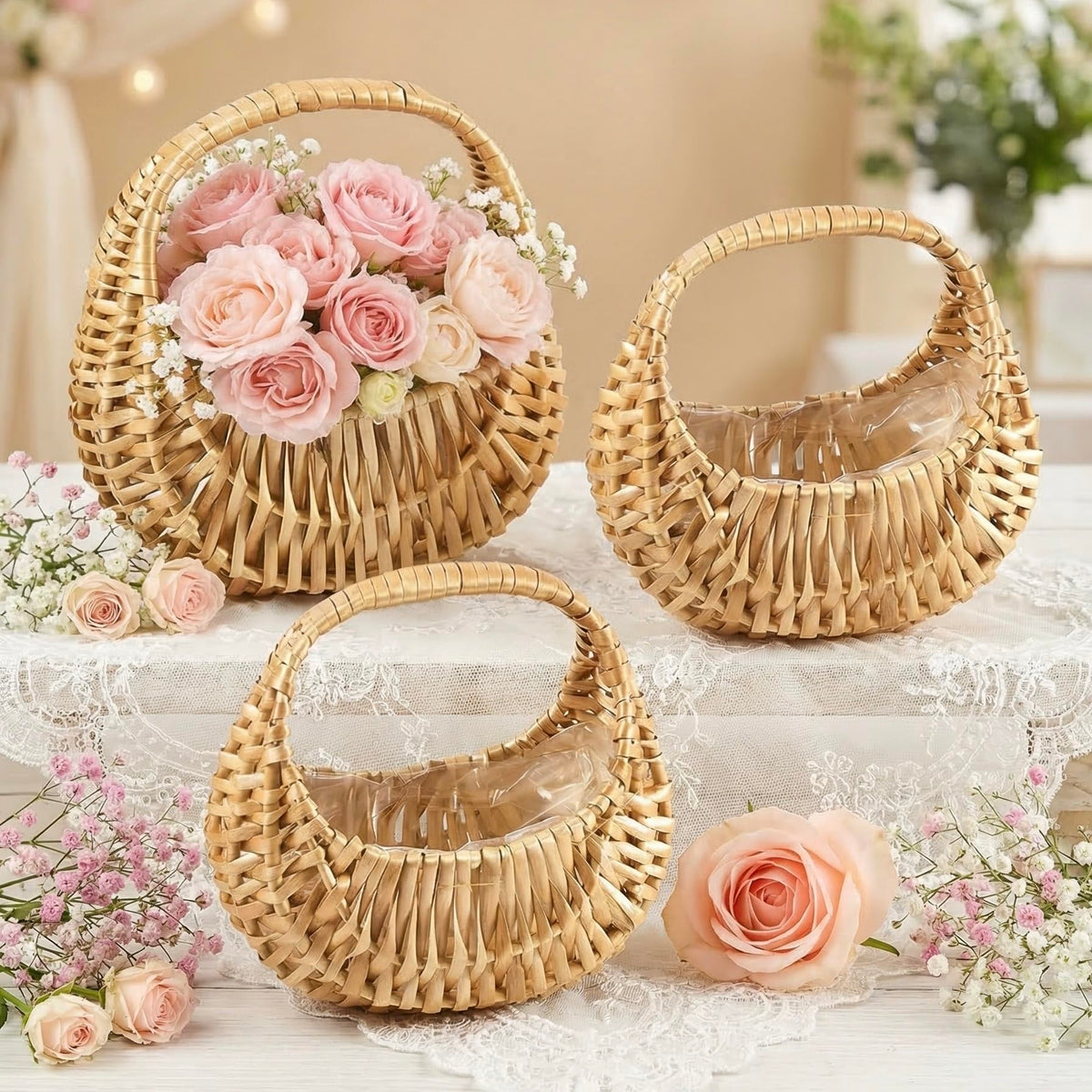 JFBAOLAO versatile wicker baskets used as home decor accent