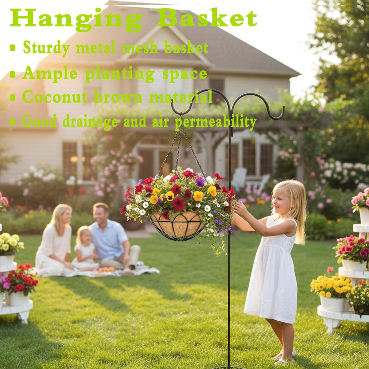 JFFLYIT adjustable chain lets you set the perfect hanging height.