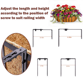 JFFLYIT coco coir liner retains moisture and promotes drainage.