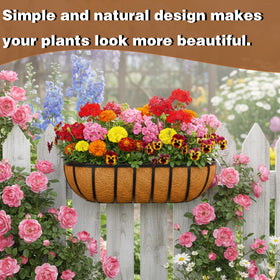 JFFLYIT farmhouse-style planters add rustic charm to outdoor spaces.