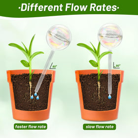 Jgalnim self-watering glass globes make a thoughtful plant gift.