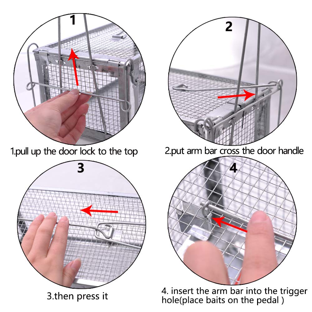 JGRZF Quality Rat Trap safe release image emphasizes easy relocation of pests.