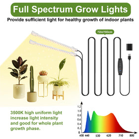 JhauvMw grow light strips side angle showing compact indoor setup
