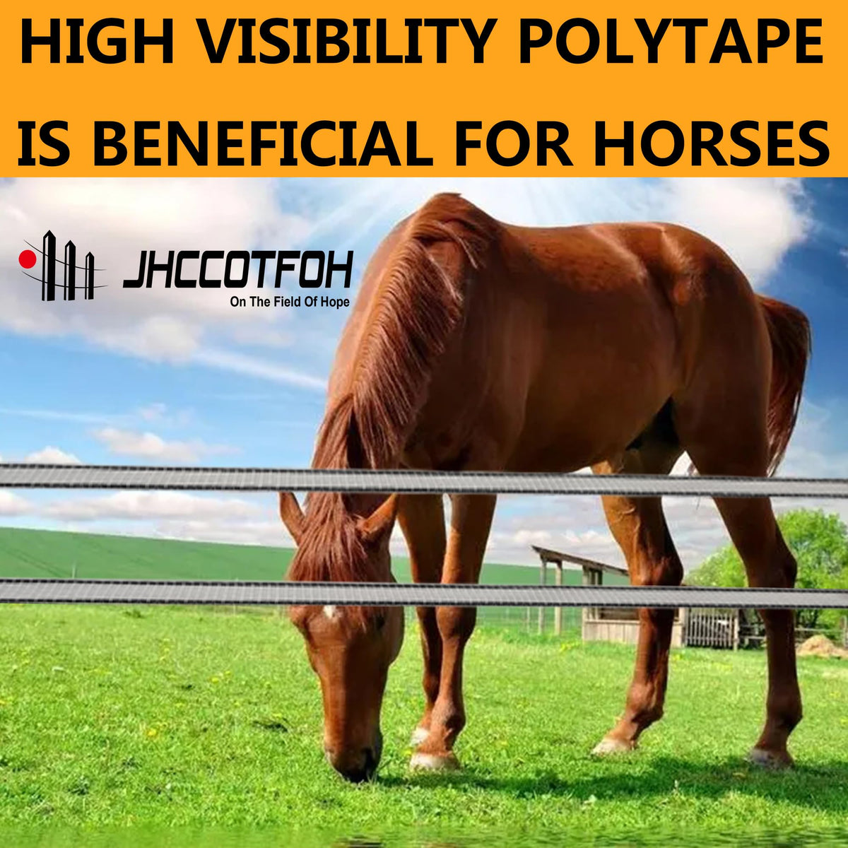 JHCCOTFOH highly visible 1 inch tape supports boundary awareness