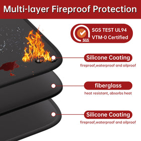JHSafer waterproof non-stick surface cleans easily after grilling