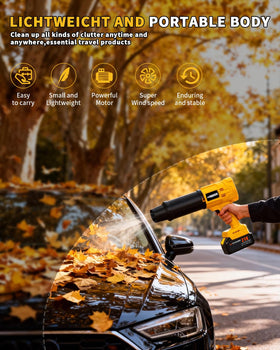 Detachable nozzle enables precision cleaning for car drying.