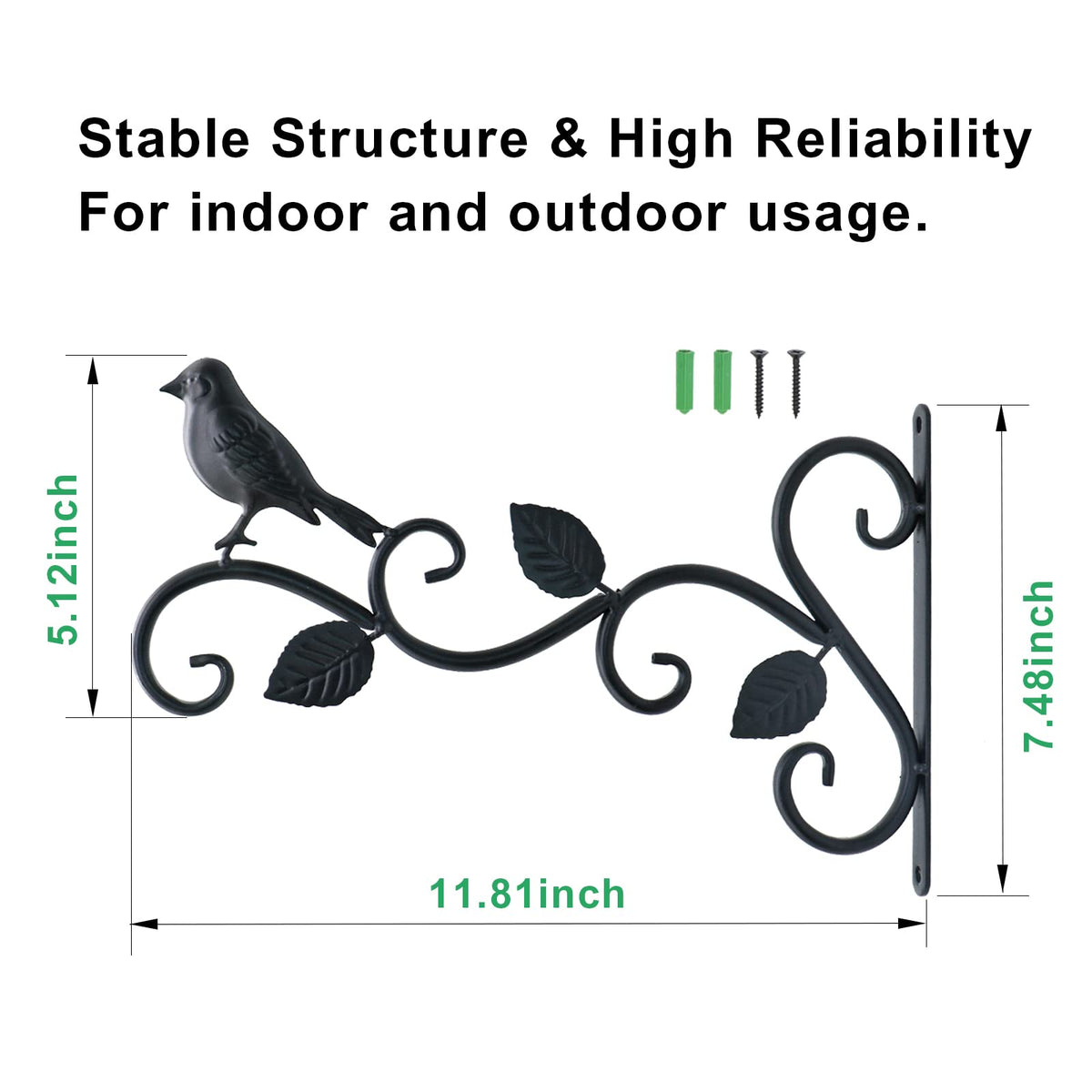 JIALAI HOME bird feeder hanger highlights secure wind-resistant support.