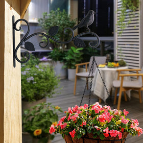JIALAI HOME black metal hanger shown on wall for outdoor use.