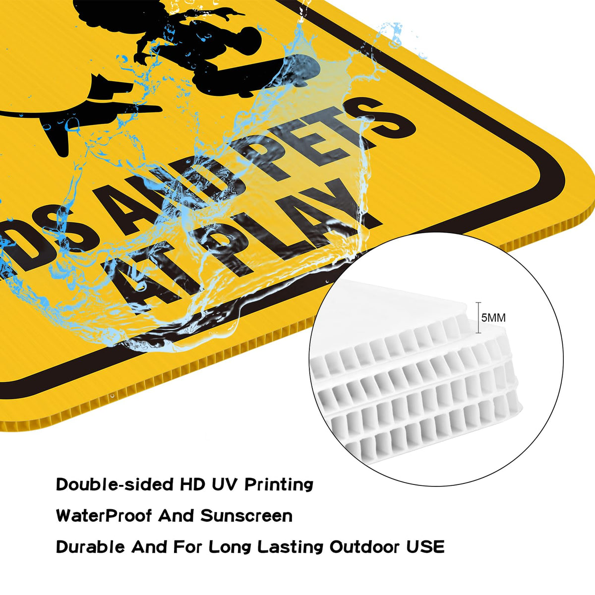 JIAMING 5mm corrugated plastic is weatherproof for outdoor use
