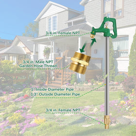 JIANBENKJ hose adapter with 3/4 inch FNPT for standard hoses