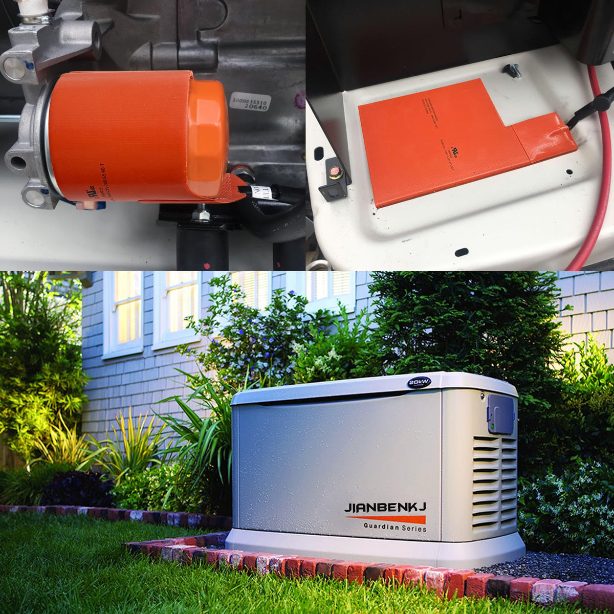 JIANBENKJ Generac battery warmer pad with thermostatic control for safer startups