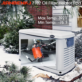 JIANBENKJ Generac standby generator winter kit mounted on a 9kW-22kW unit