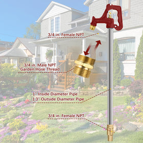 JIANBENKJ heavy duty cast iron head emphasizes long lasting outdoor performance