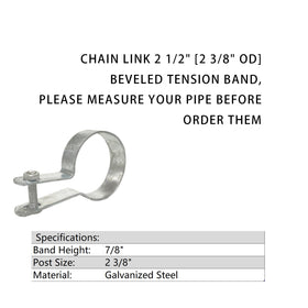 Rust-resistant galvanized steel tension band by Jiaroutk for durable fencing components.