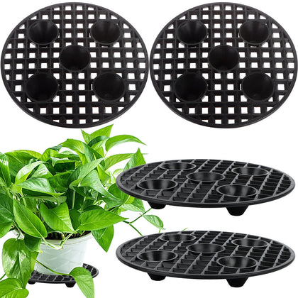 JiaUfmi 8-inch round plant riser elevates pots and protects floors.