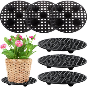 JiaUfmi round plant stand elevates pots to protect floors and improve airflow.