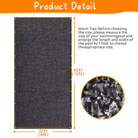 JIAYECHQI leaf net cover designed for above-ground pools with custom-size options.