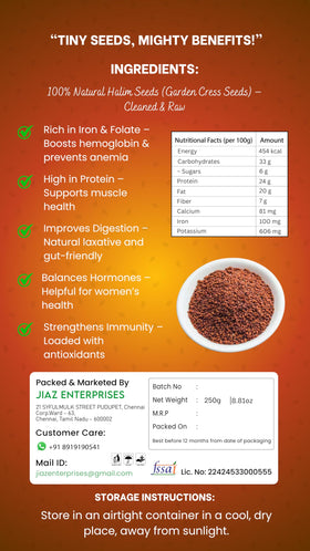 JIAZ Halim seeds being used in beverage recipe
