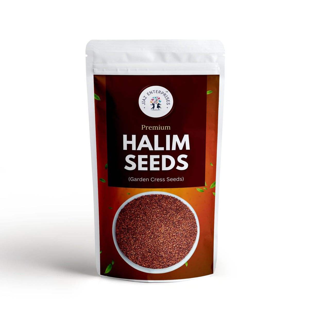JIAZ Halim seeds packaging closeup highlighting freshness