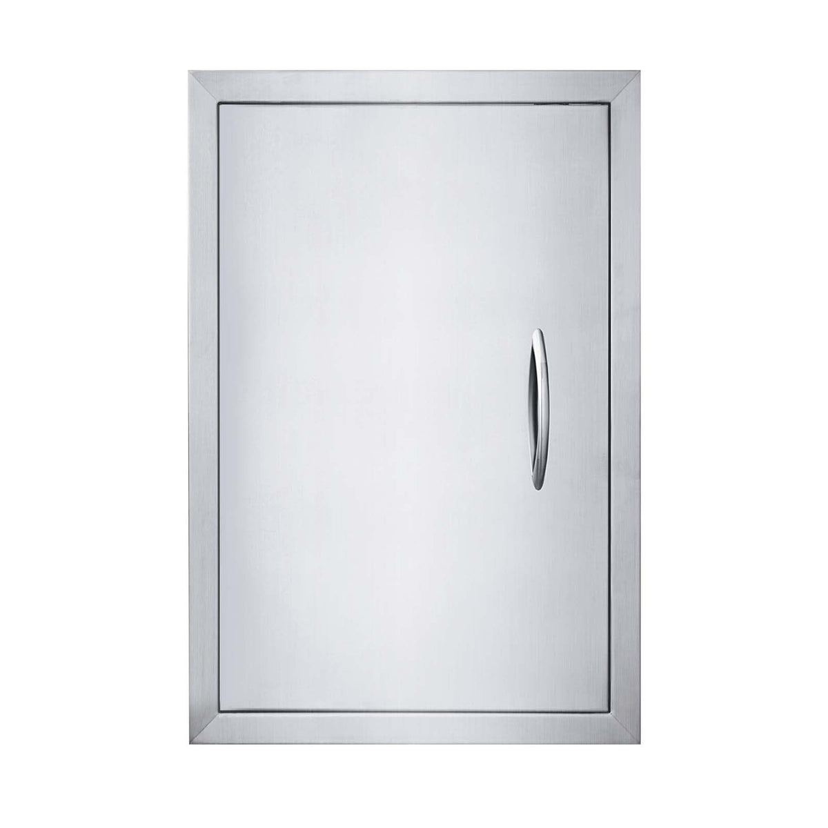 JIE JIN 17x24 outdoor kitchen door front view with brushed finish for durability