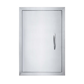JIE JIN 17x24 outdoor kitchen door front view with brushed finish for durability