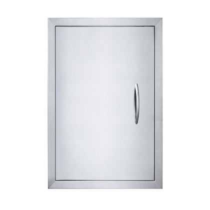 JIE JIN 17x24 outdoor kitchen door front view with brushed finish for durability
