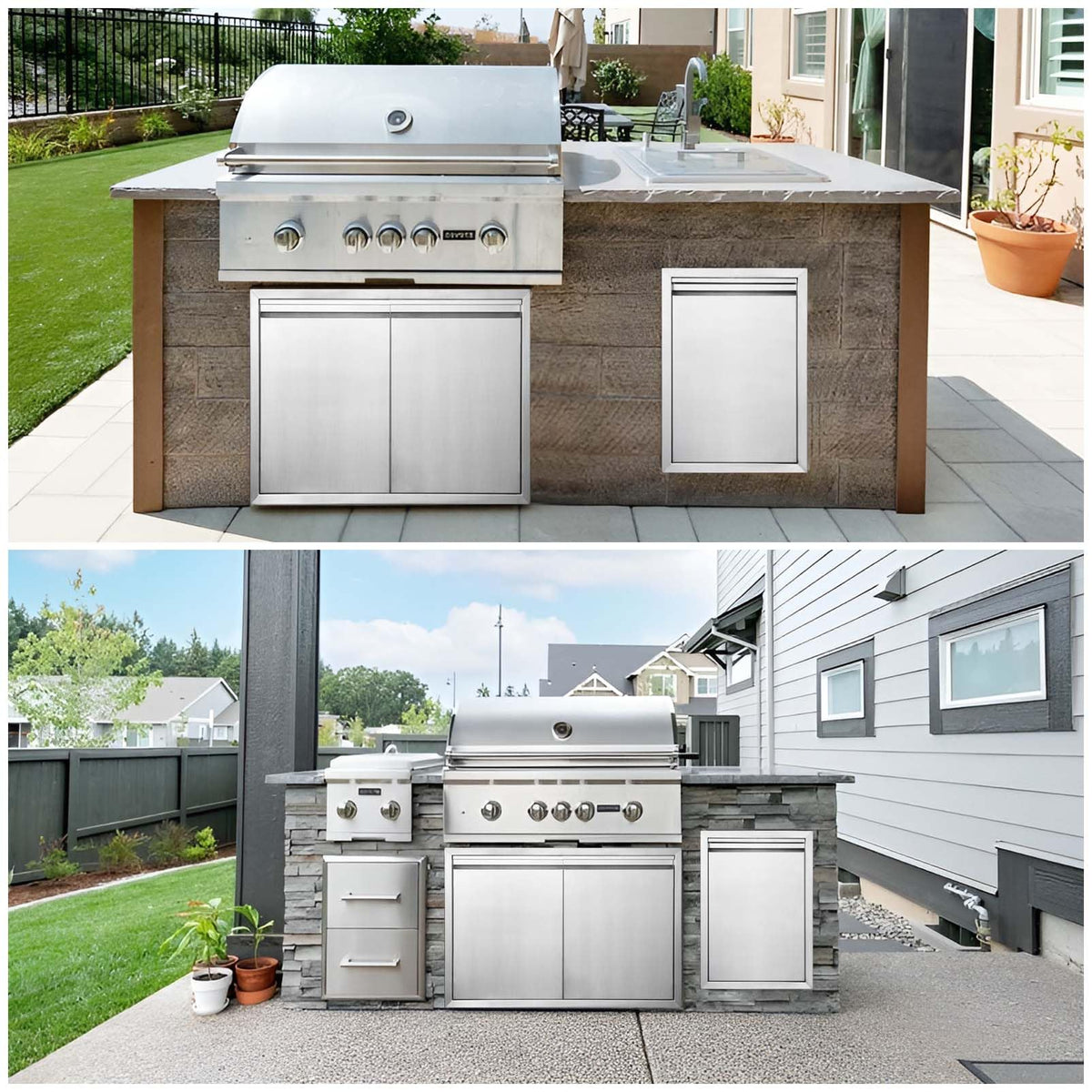JIE JIN BBQ access door removable panel for easy cleaning