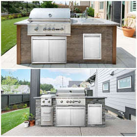 JIE JIN BBQ access door removable panel for easy cleaning
