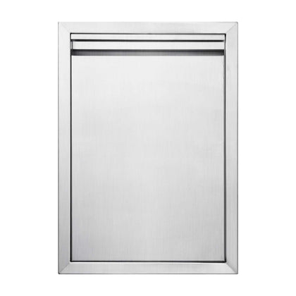 JIE JIN BBQ access door front view in thickened stainless steel for durability