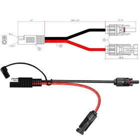 Jienk SAE polarity reverse adapter helps safely match polarity before connection